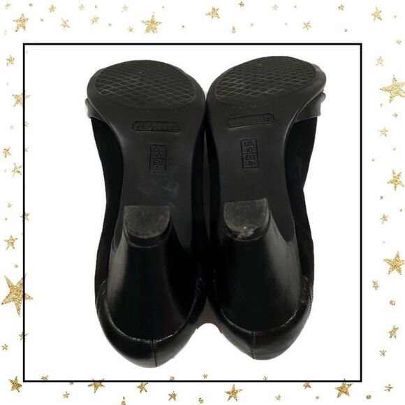 Aerosoles Women’s Black Suede Slip-On Heels 10 - Picture 6 of 6